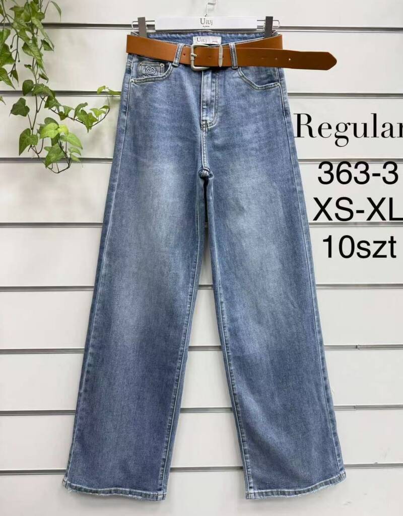 Spodnie damskie jeansy Roz XS-XL, 1 Kolor Paczka 10 szt